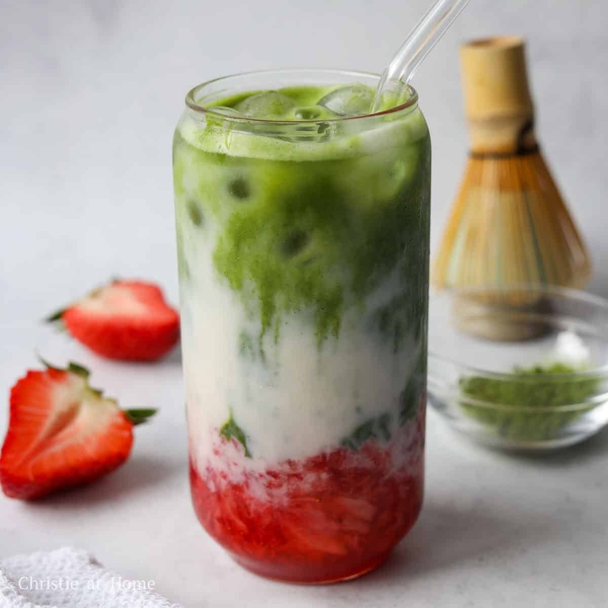 Strawberry Latte Matcha.